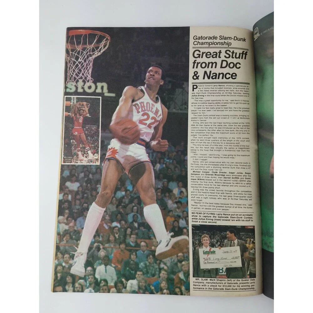 RARE 1984 NBA Today Newspaper Magazine Basketball Knicks Bernard King VTG 80s